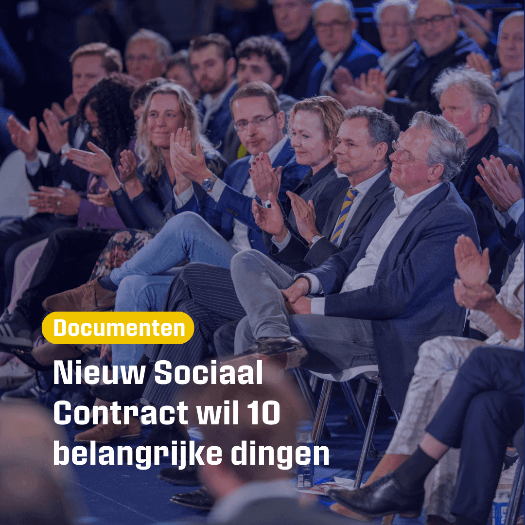 Nieuw Sociaal Contract wil 10 belangrijke dingen