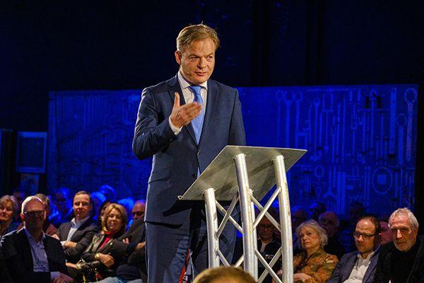 Pieter Omtzigt spreekt tijdens NSC congres