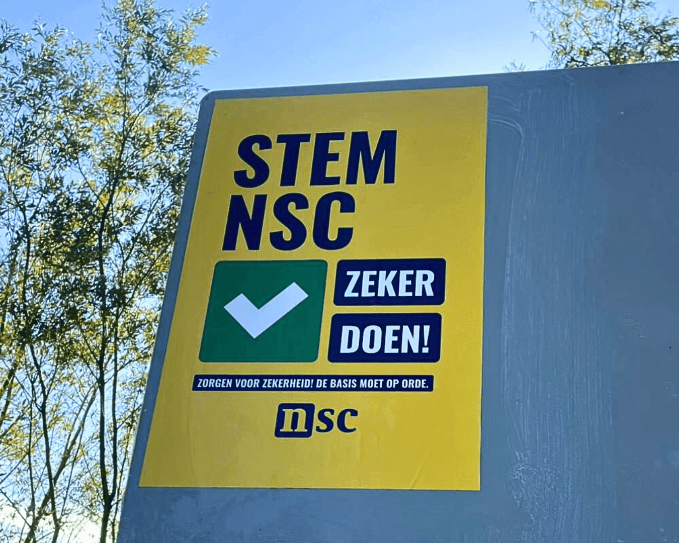 Stem NSC. Zeker doen!