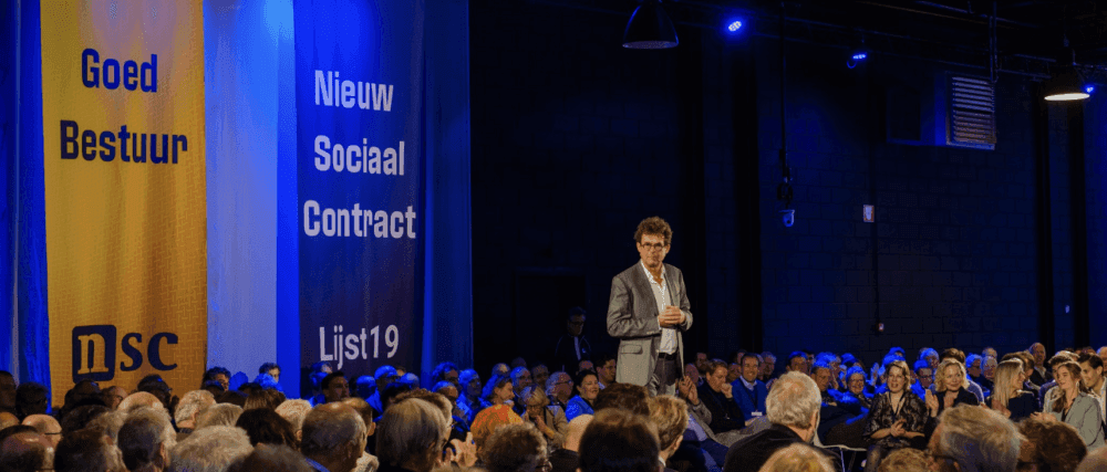 Bert van Boggelen spreekt op partijcongres NSC