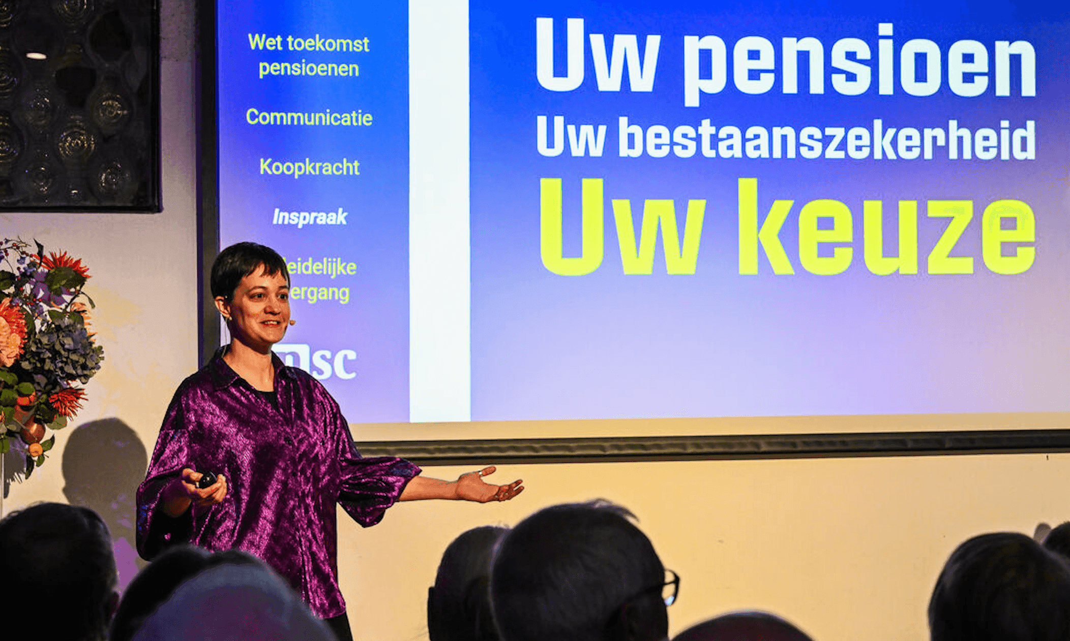 Agnes Joseph tijdens pensioentour